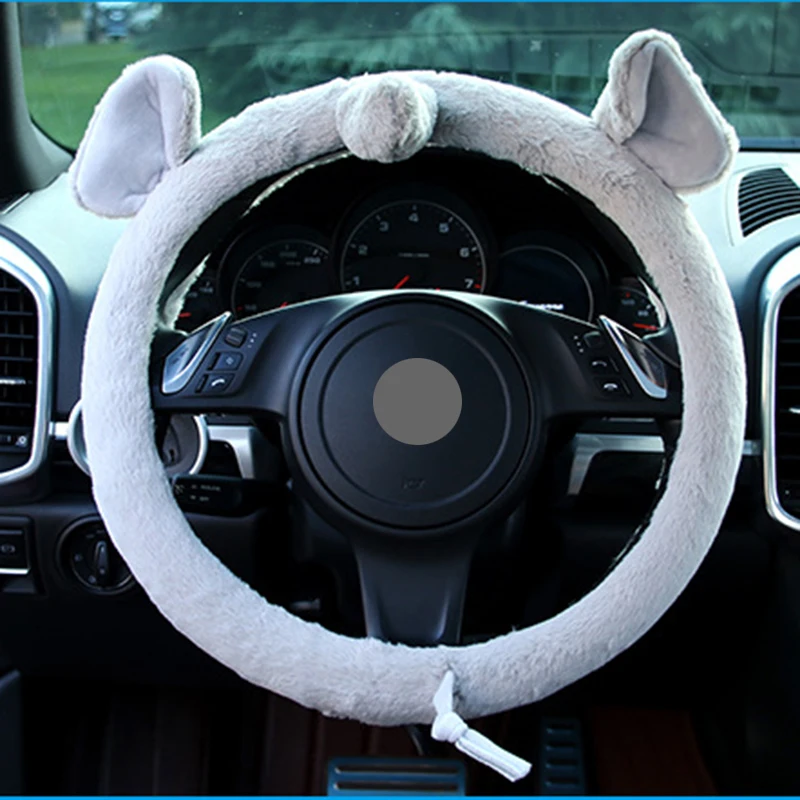 Ciliken steering wheel car covers case protector auto accessories pig elephant dog cute shape cover skin holder 38cm | Автомобили и