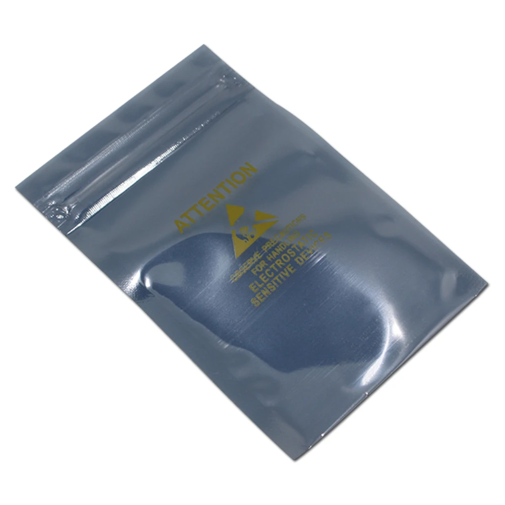 200 шт./лот антистатические пакеты для антистатического экранирования Ziplock