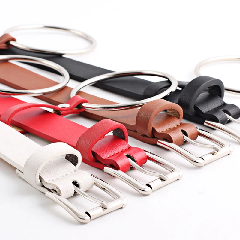 Ремень из искусственной кожи Женский Модный милый декоративный пояс с большим