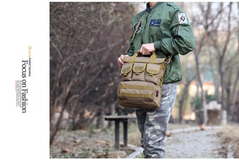 Мужская Сумка Molle камуфляжная парусиновая сумка через плечо многофункциональная сумка военный большой портфель дорожная деловая сумка XA73ZC