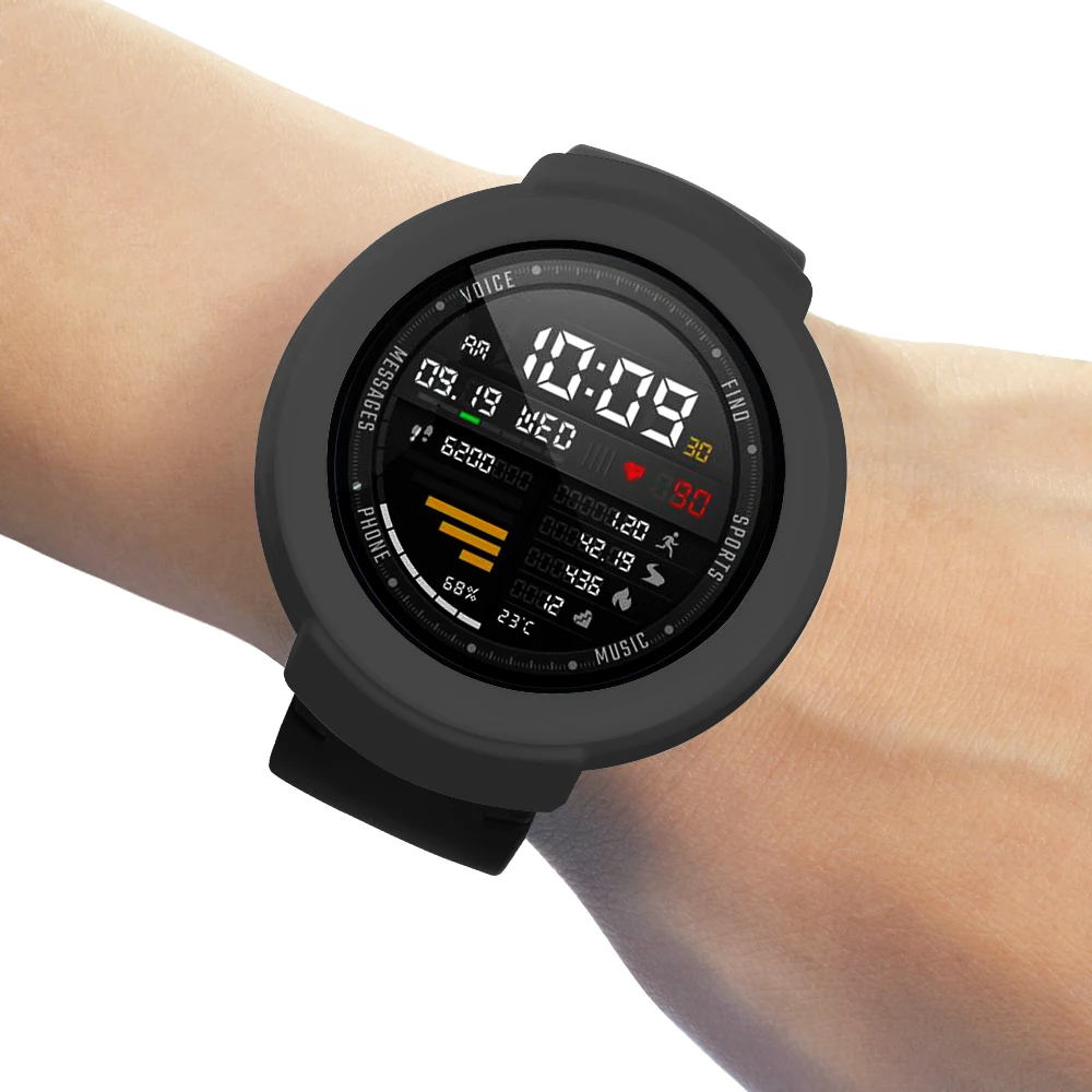 Силиконовый ремешок 2 в 1 для часов Amazfit Verge браслет на запястье + корпус чехол Xiaomi