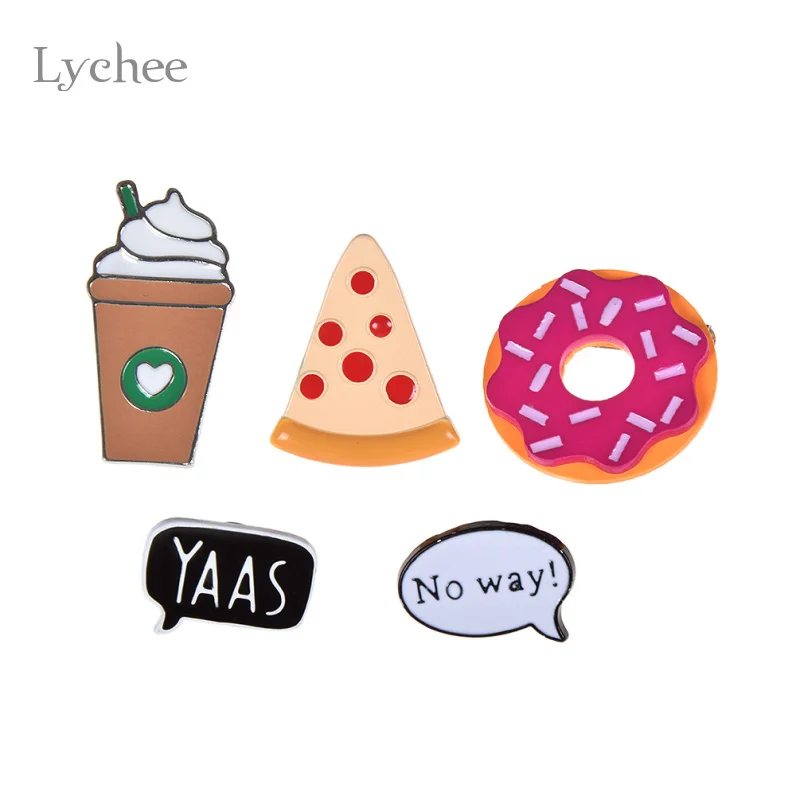 Lychee Life 1 комплект металлический значок на рубашке воротник отворот булавка брошь