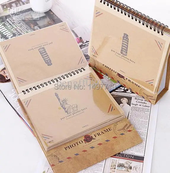 desk calendar desgin frame vintage Antique DIY PHOTO ALBUM Paper Crafts for baby wedding picture | Дом и сад