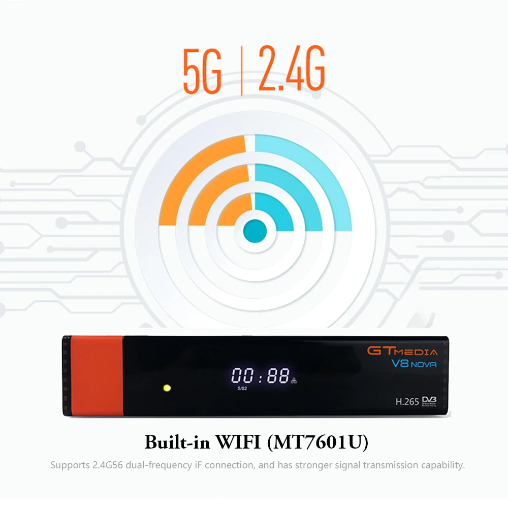 ТВ приставка Испания GTMedia DVB S2 V8 Nova спутниковый ресивер Поддержка H.265 YouTube Bisskey