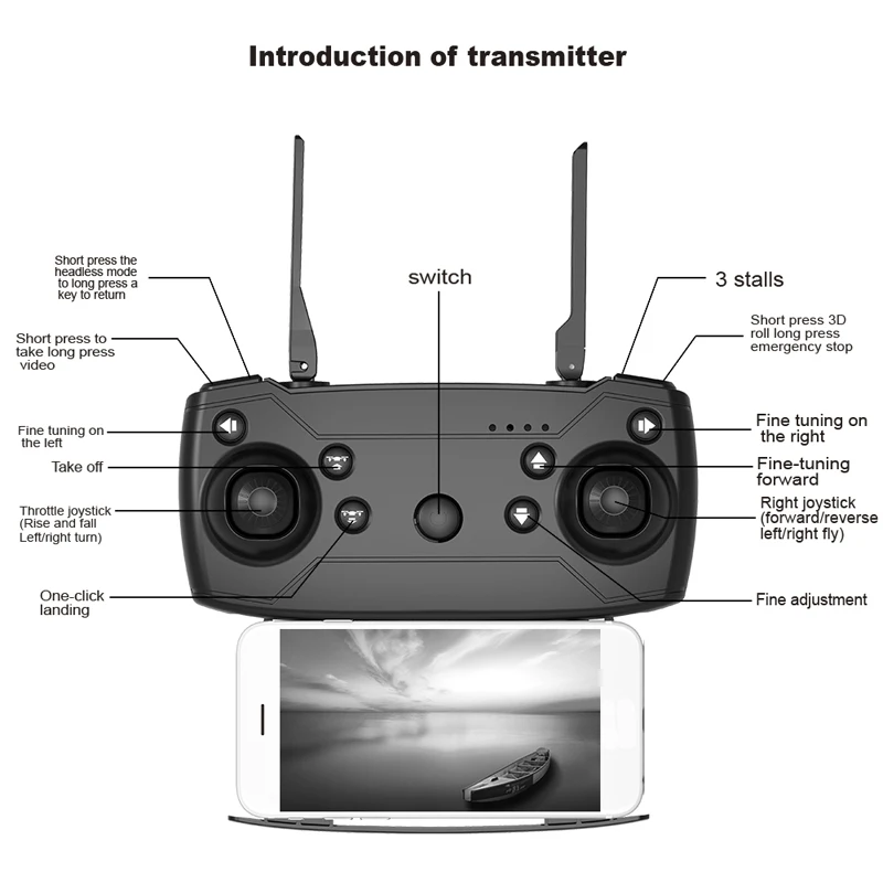 Новый складной мини-Дрон X12S с камерой 4K 1080 P широкоугольный WiFi FPV удерживающий