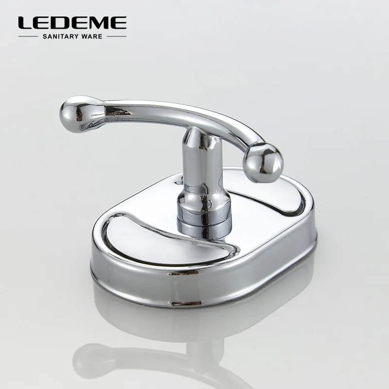 LEDEME серебряный крючок для одежды ванной комнаты вешалка полотенец из