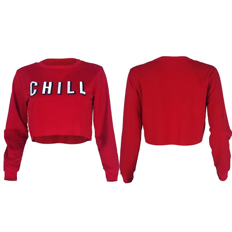 2019 обрезанный женский топ короткие кофты для женщин лето осень Chill Письмо печати