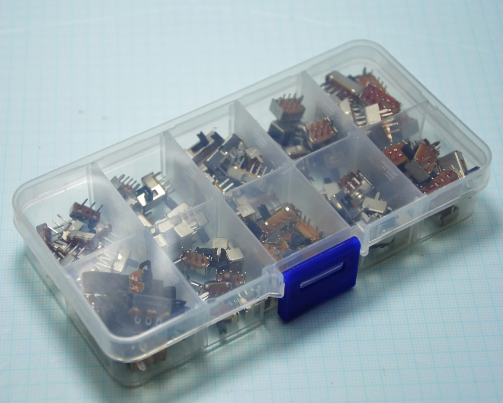 Прерыватель ВКЛ ВЫКЛ мини Слайдер переключатель PCB крепление Diy маленький