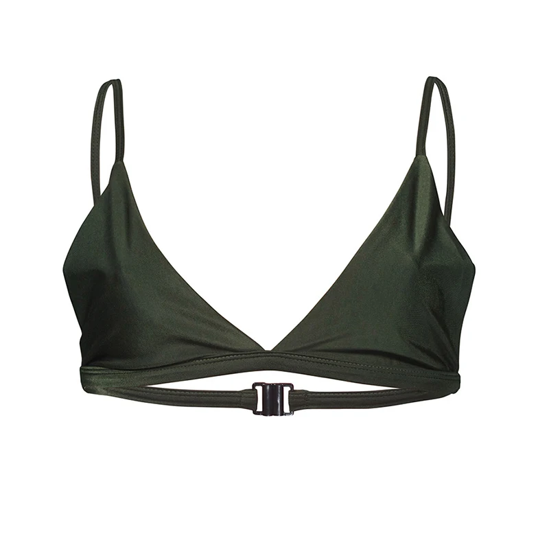 Sexy Women Solid Bandage Bikini Top Push Up Padded Bra Bralette Swimsuit Swimwear Beachwear Swimming Summer Bathing | Спорт и