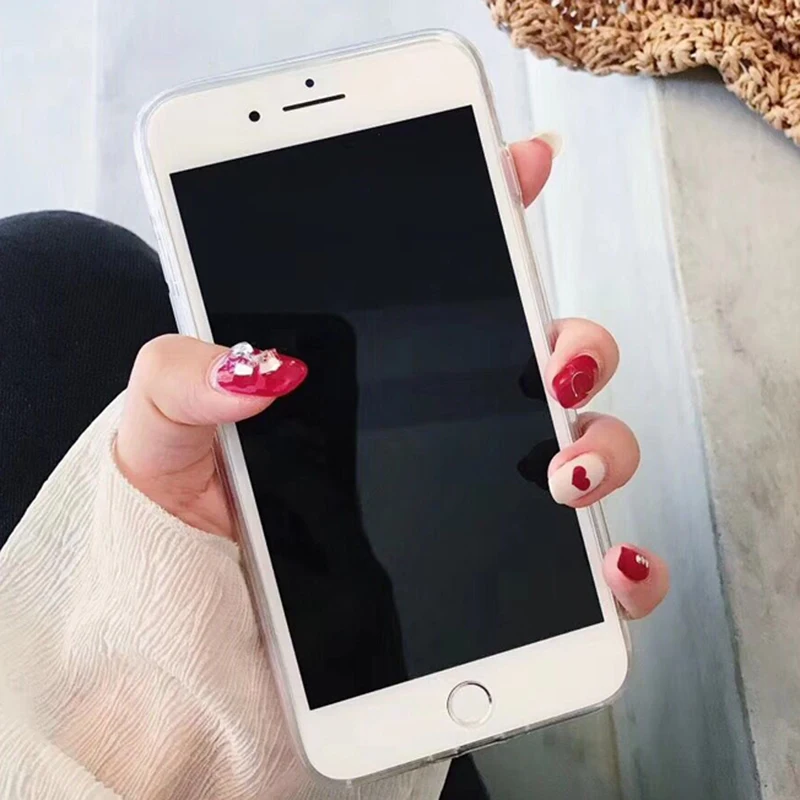 LACK Simple Notes Phone Case For iphone X 6 6S 7 8 Plus Fashion Cartoon Letters Ultra Slim Clear TPU Back Cover |