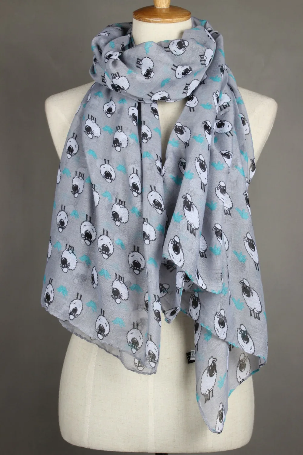 

2016 New sheep Print Scarf Women animal sheep Scarf Shawl Hijab Free Shipping