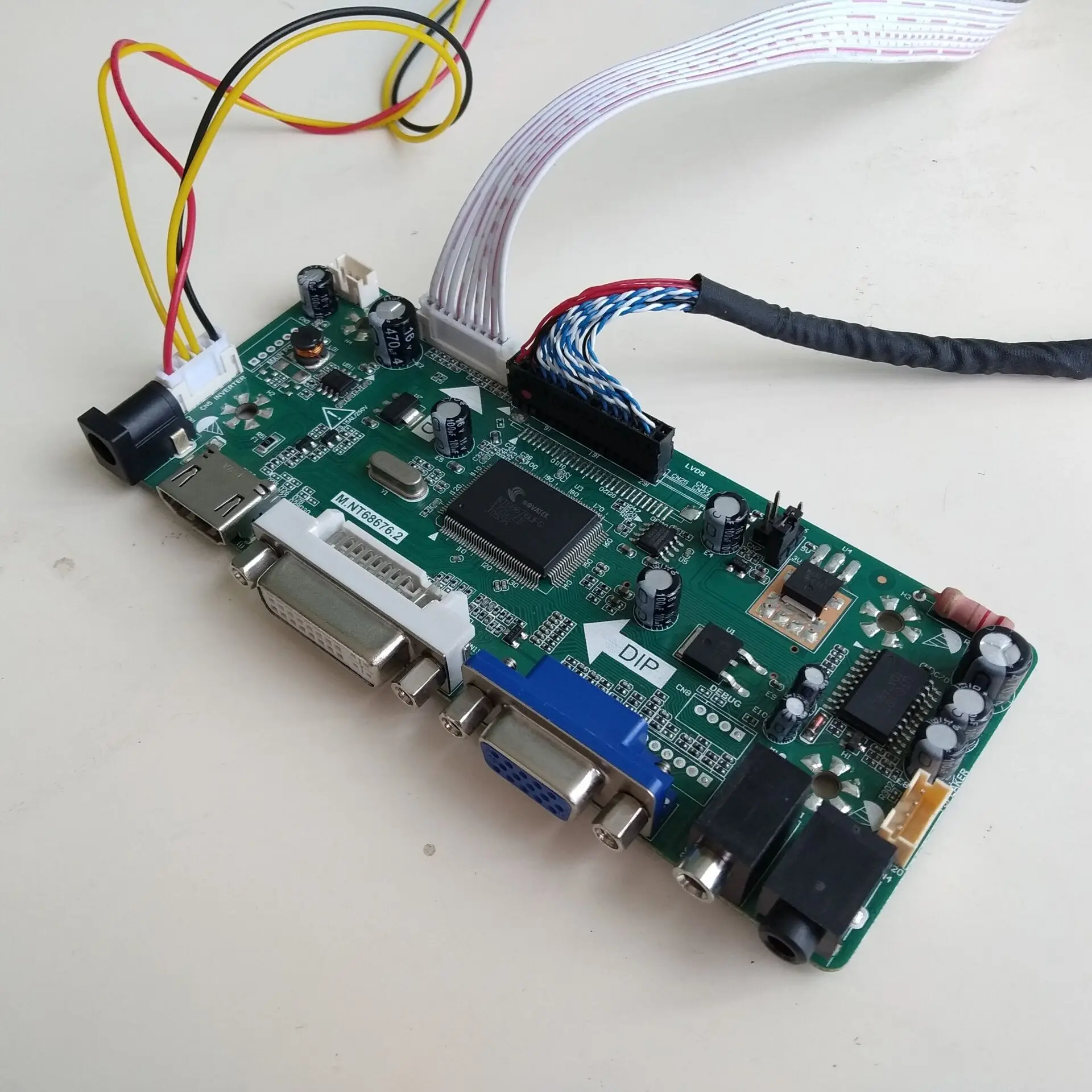 Плата контроллера DVI HDMI ЖК-драйвер комплект DIY VGA 2 CCFL инвертор M. NT68676 для TX39D80VC1GAA 1280*800 15," панель экрана