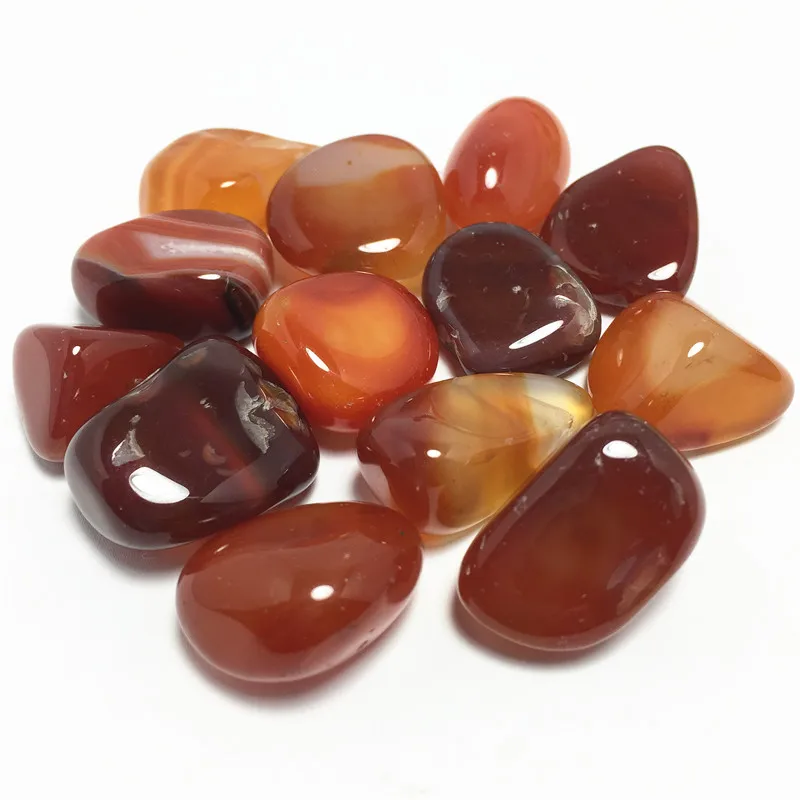 100g Natural Tumbled Carnelian Crystal Red Agate Healing Stones | Дом и сад