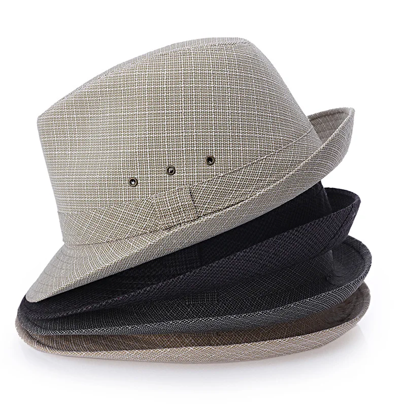 England Retro  Top Jazz Hats for Men  4 Size 57 58 59 60CM Straw hat New Fashion Women Men Sunhat Gentleman images - 6