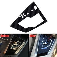 auto fit for 2014 toyota corolla car styling console gear shift panel trim cover carbon fiber style sticker decal accessories