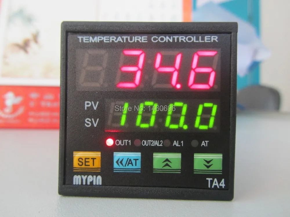 12 В DC оригинальный Mypin двойной цифровой F/C PID регулятор температуры Термостат TA4E SSR