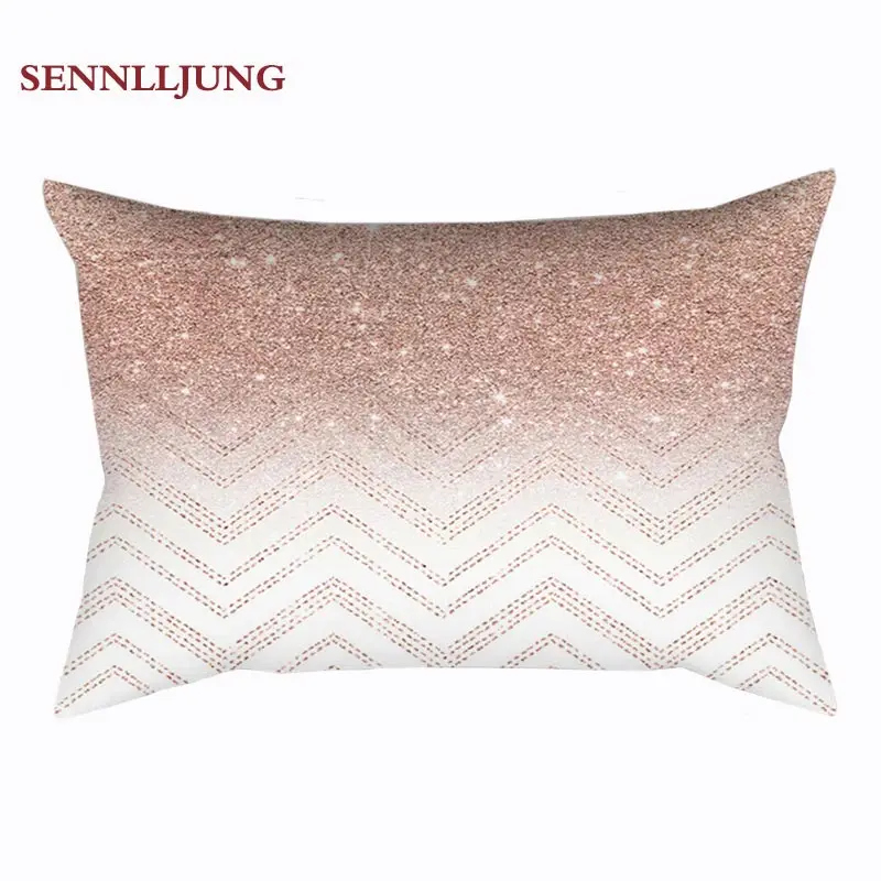 SENNLLJUNG 30*50 см прямоугольная Терилен декоративная наволочка с геометрическим