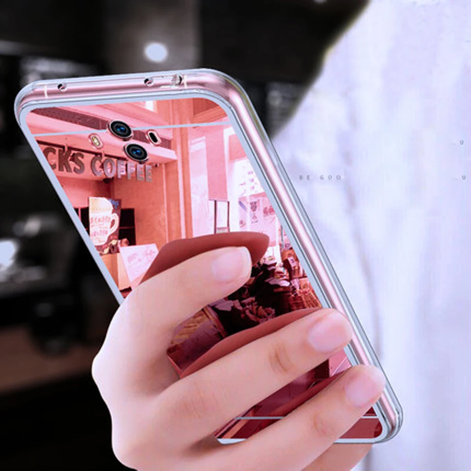 Роскошный зеркальный Мягкий силиконовый чехол для Huawei Mate 10 Lite P20 Pro P10 P9 P8 2017 Honor 6A 7A