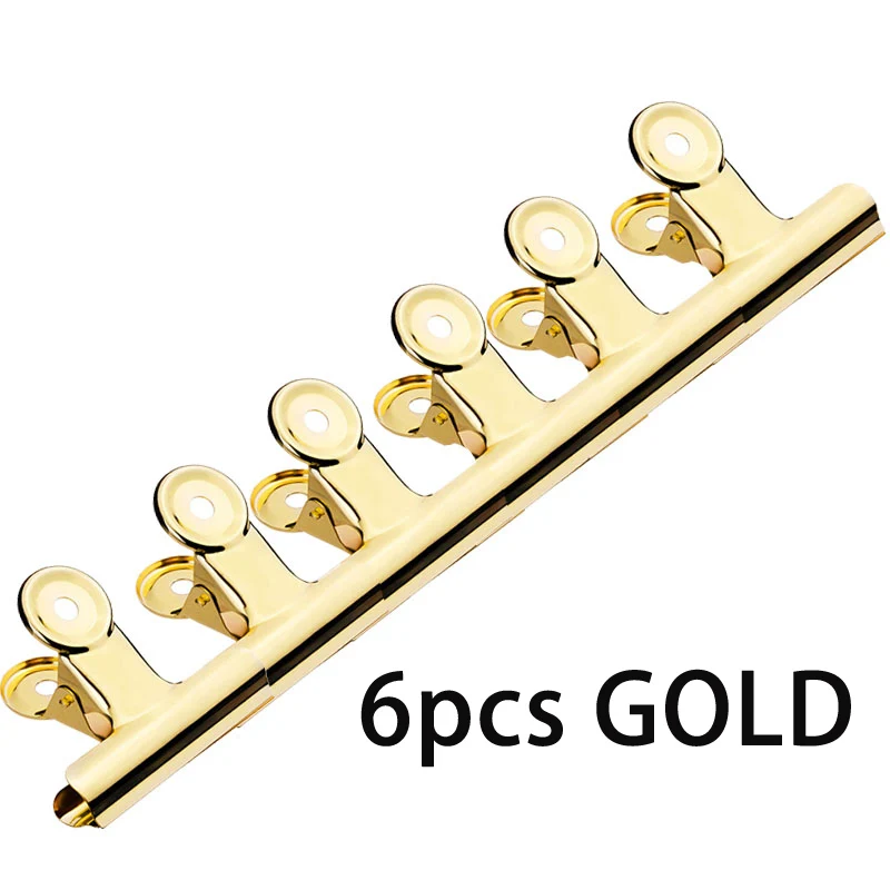 6pcs GOLD 6 шт./компл. кривая C зажимы для ногтей, инструмент Нержавеющая сталь акриловый Фрезер для ногтей cо шлифовальными Pincher зажимы для стеклоткани аксессуары для маникюра - Цвет: 6pcs GOLD