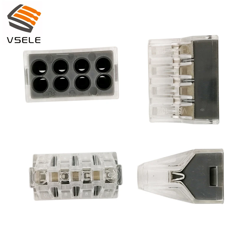 10 шт./лот VSE-108-A разъемы 0 75-773 мм2 8p Тип штекера пружинный зажим мини разъем