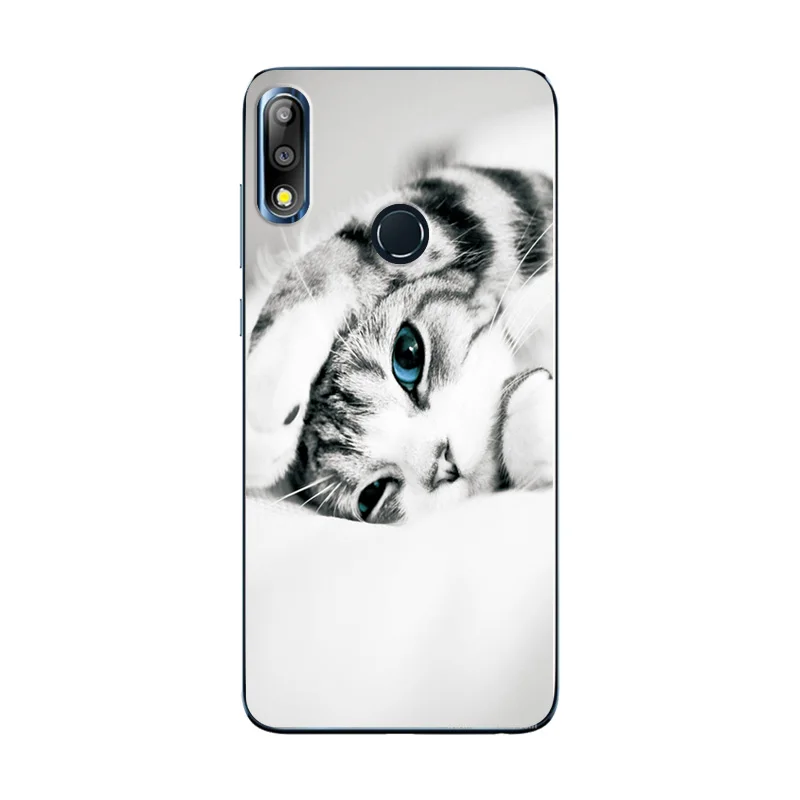 W54 Милый модный чехол для телефона Zenfone Max M2 ZB633KL Animal Love Heart задняя крышка для Zenfone Max Pro M2 ZB631KL чехол-бампер - Цвет: W54