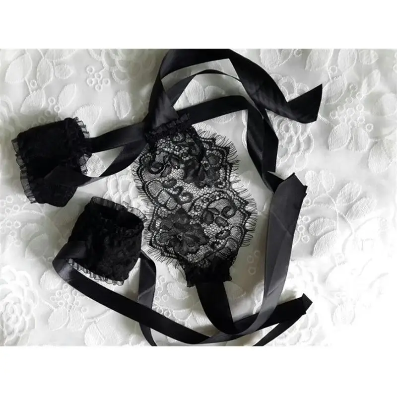 1 компл. в комплекте сетчатые кружевные наручники маска от синяков под глазами