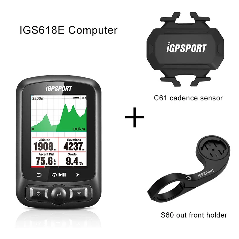 IGS618 group 4 I gps порт IGS618 беспроводной Велосипедный компьютер gps велосипед скорость метр Датчик скорости датчик сердечного ритма компьютеры Поддержка 15 языков - Цвет: IGS618 group 4