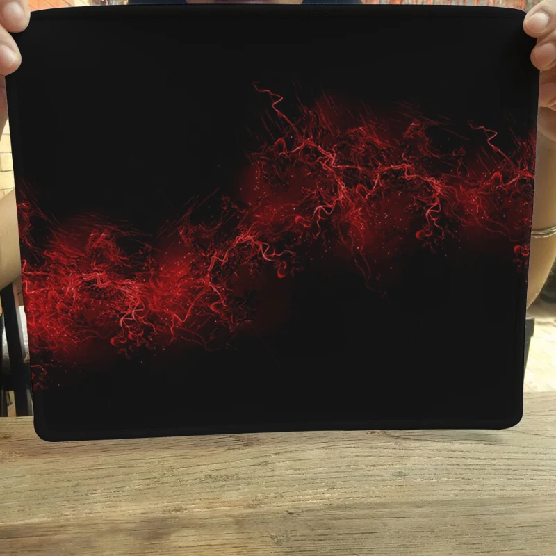 Красные линии большой игровой Мышь Pad Rast край Управление/Скорость версия мат для