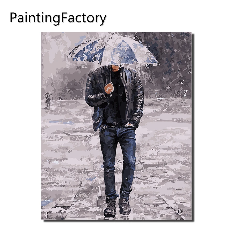 PaintingFactory домашнее украшение Настенная живопись цифровая картина маслом по номерам абстрактный Рисунок