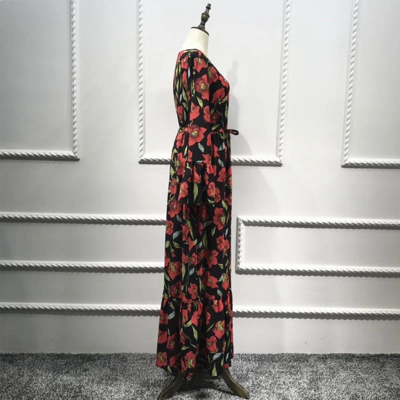 Женское длинное Бандажное платье Кафтан размера плюс арабское мусульманское из