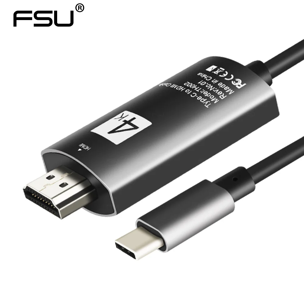 Thunderbolt3 4 k USB C к HDMI Тип Кабеля c для Macbook pro huawei p20 matebook samsung Galaxy S10/S9 USB3.1 адаптер|type-c to