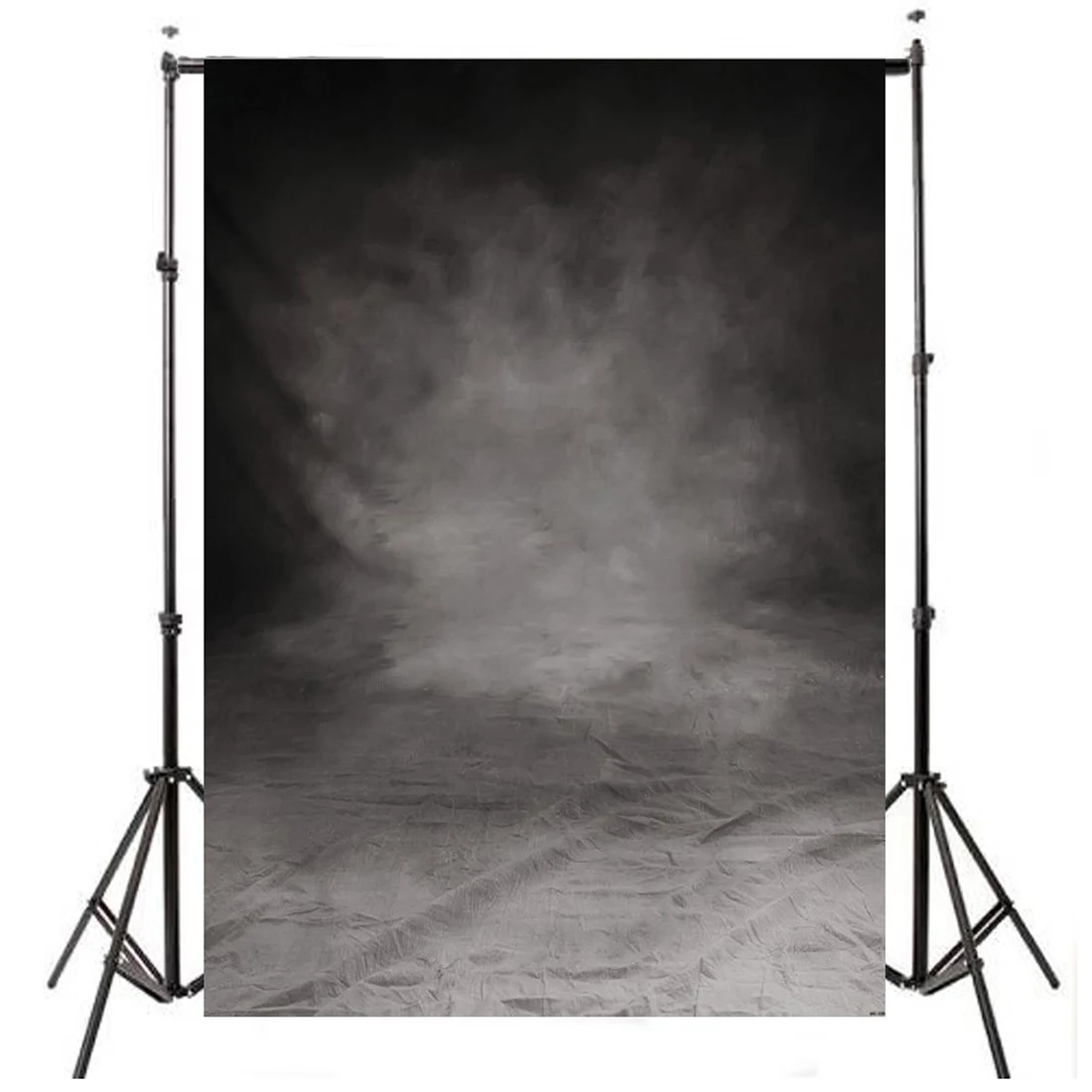 Топ 5x7FT ретро тонкий черный серый темный фон для студийной фотосъемки реквизит