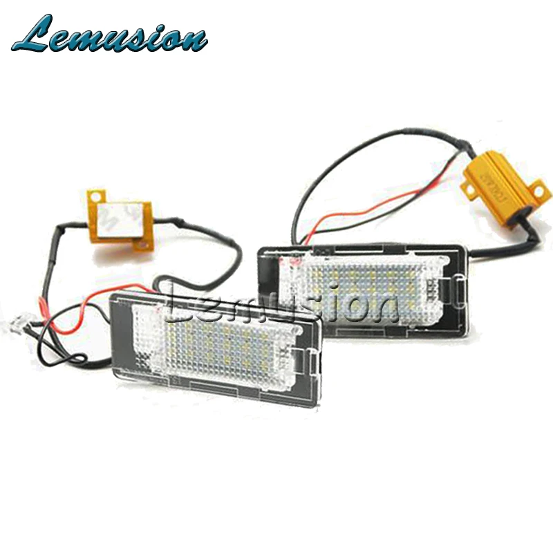 1 пара Автомобильный светодиодный номерной знак светильник 12V SMD СВЕТОДИОДНЫЙ