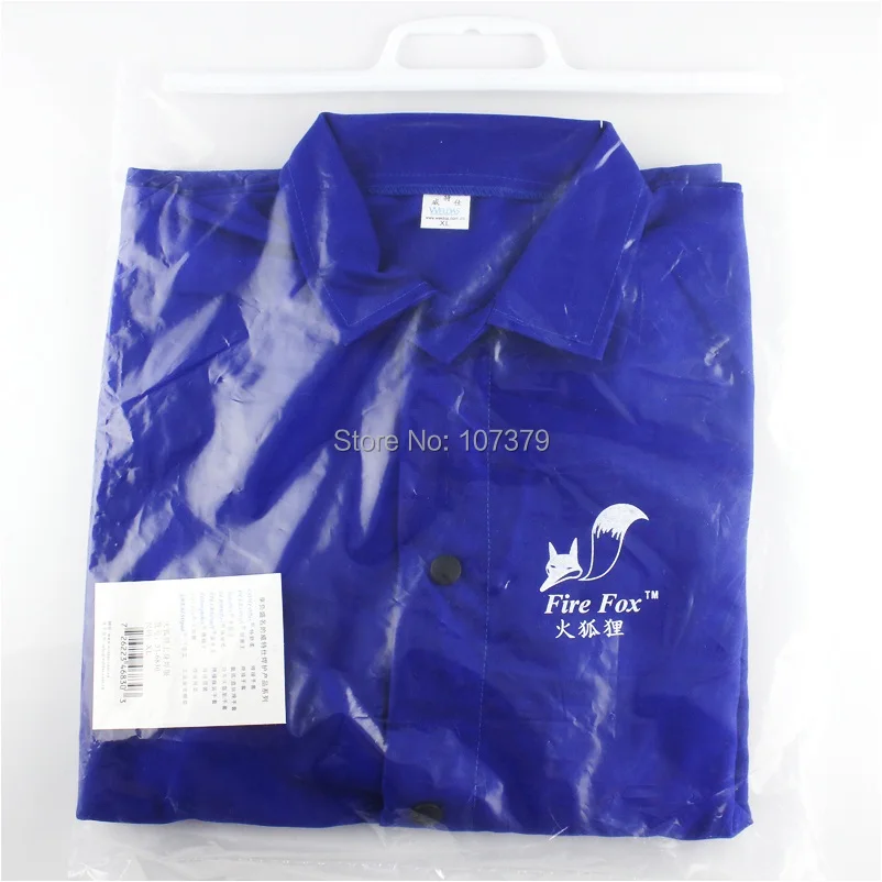 Weldor Apron 9 OZ FR хлопок синий огнестойкий куртка для сварщика безопасная сварочная