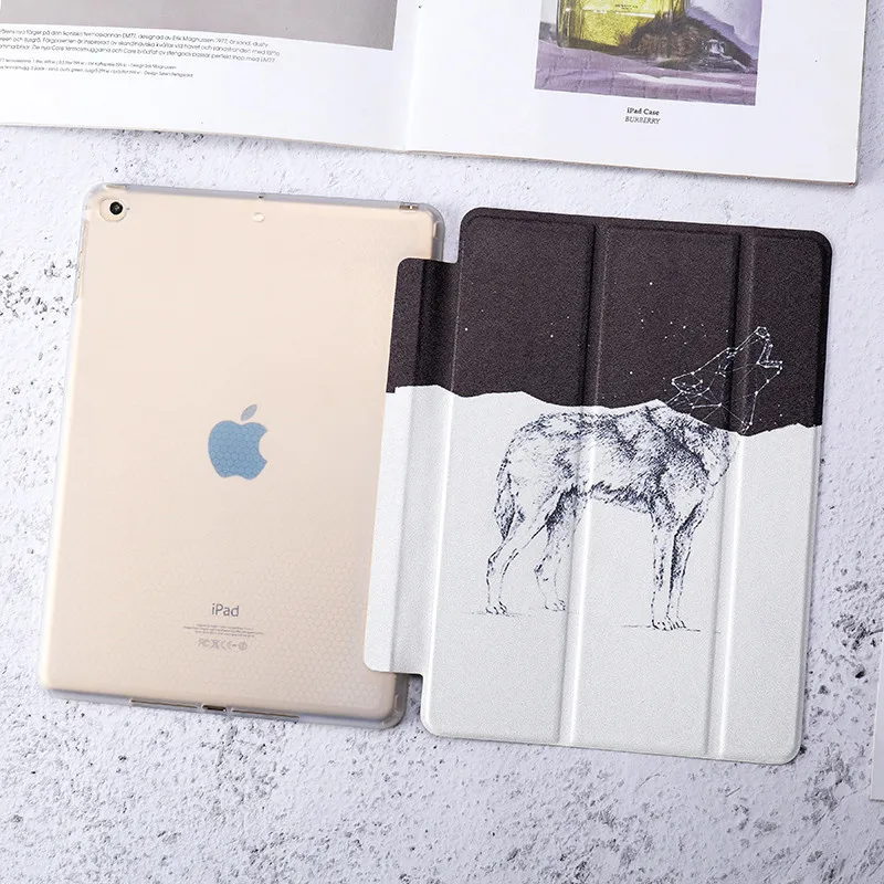 Чехол для iPad 2/3/4 Mini 1/2/3/4/5 мягкая задняя крышка из искусственной кожи умный чехол