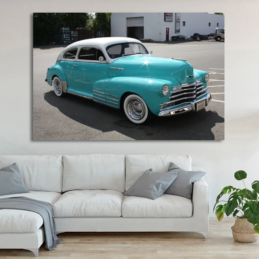 Wall Art Posters Classic Old Car Retro Cars Vintage Wallpaper Picture Prints Canvas Painting For Home Room Decor | Дом и сад