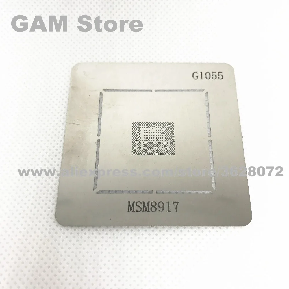 

MSM8917 CPU BGA Stencil Reballing IC Chip Pins Tin Plant Steel Net Soldering BGA Direct Heating Template G1055