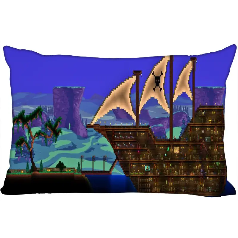 Pillow Case Пользовательские Terraria Новое поступление прямоугольные аниме Наволочки на молнии Пользовательские наволочки Свадебный Декоративный Рождественский подарок - Цвет: Pillow Case