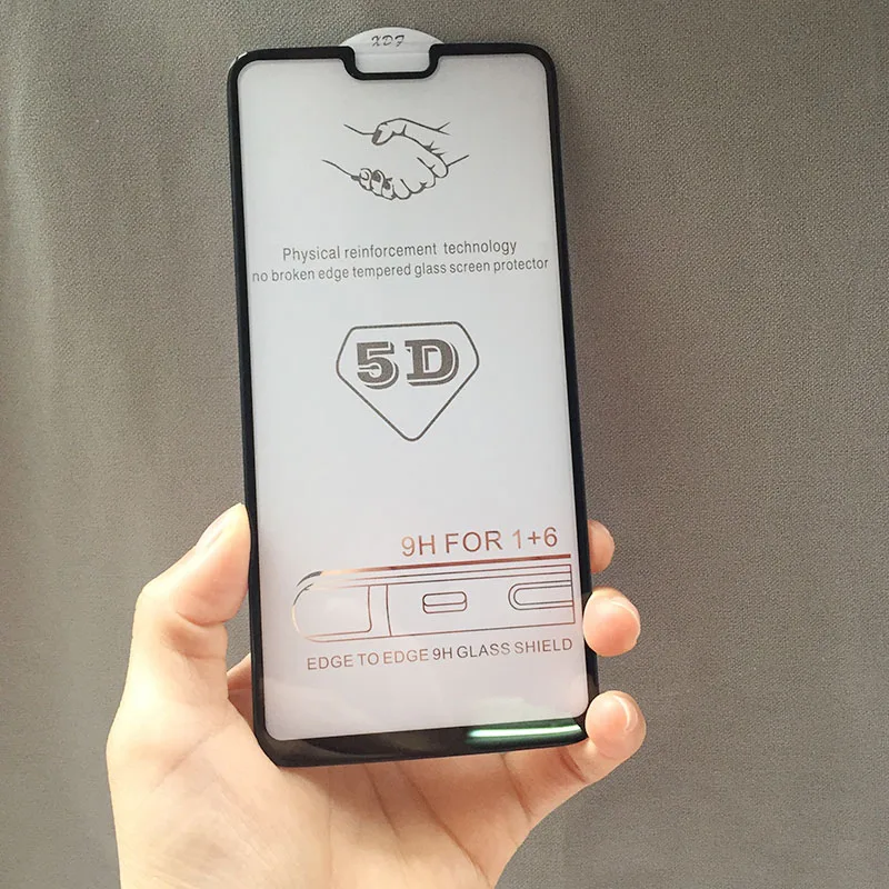 Tfshining новое 5D полное покрытие краев закаленное стекло для Oneplus 6 5 T Защитное экрана