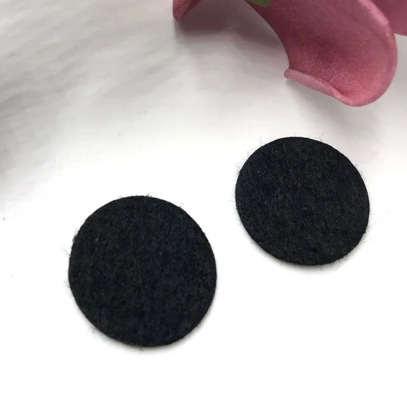 

Circle Appliques -Black 20pcs Felt 30mm Free Shipping F06