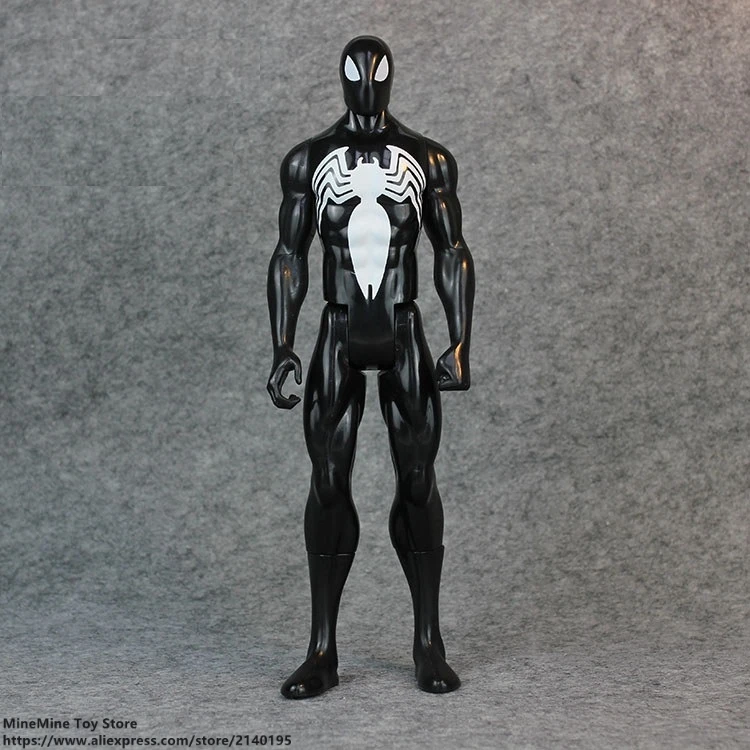 DISNEY Marvel Avengers Black Spider Man venom 30cm Action Figure Anime Mini Decoration PVC Collection Figurine Toy model gift | Игрушки и
