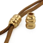 1 шт. конусная форма латунные бусины для ножа Паракорд Зонт веревка шнур Открытый EDC DIY бисер