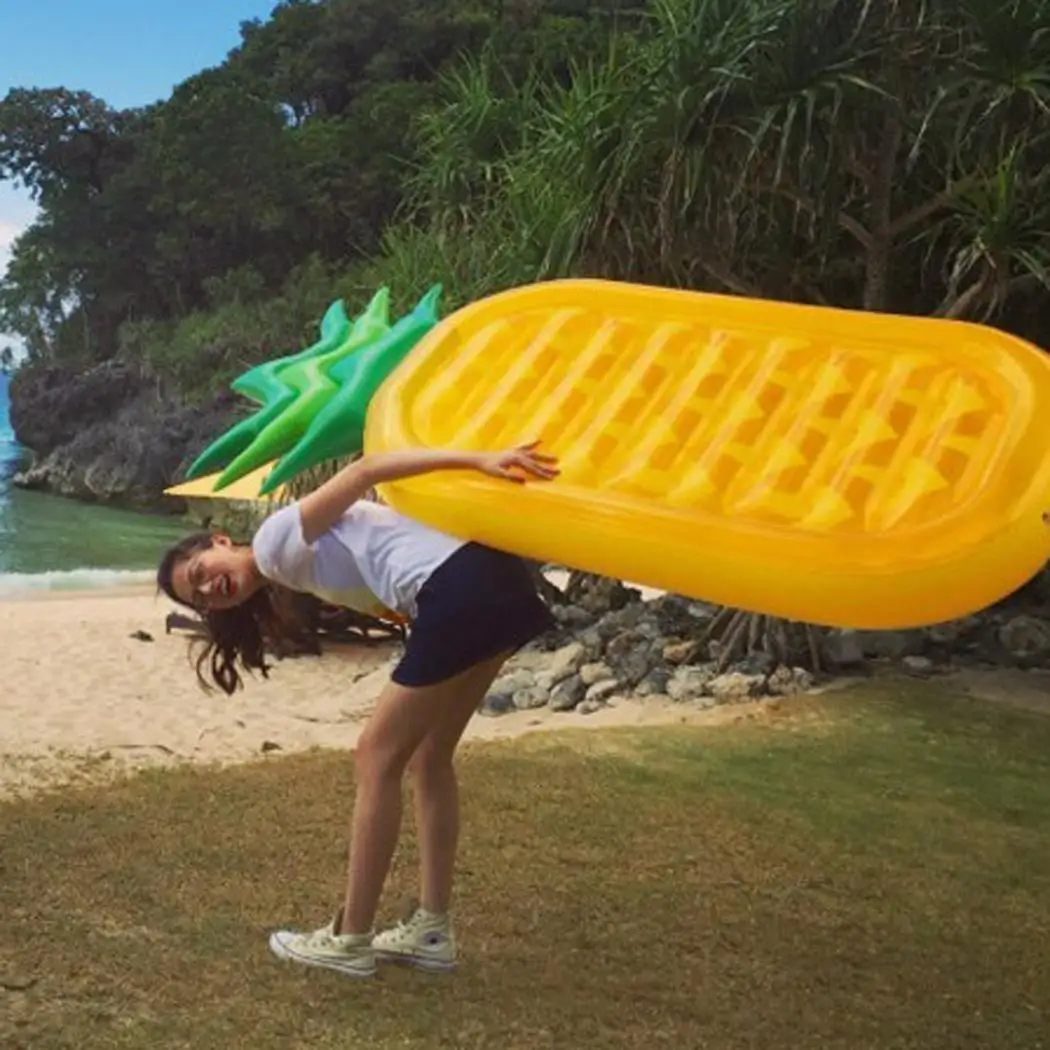 Креативная надувная подушка в форме ананаса плот водные развлечения поплавок из