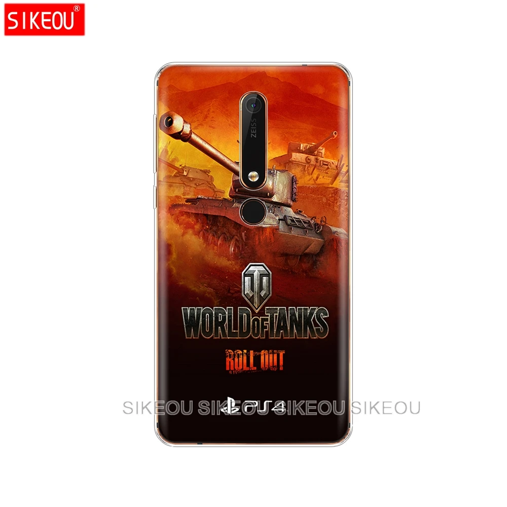 Силиконовый чехол SIKEOU world of tanks для Nokia 5 3 6 7 PLUS 8 9 /Nokia 1 2018 | Мобильные телефоны и
