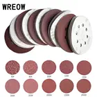 Наждачная бумага коврик с 8 отверстиями 10pcs125 мм, шлифовальные диски, абразивные шлифовальные диски с липучкой для случайных орбитальных Полировочная машинка для стекла