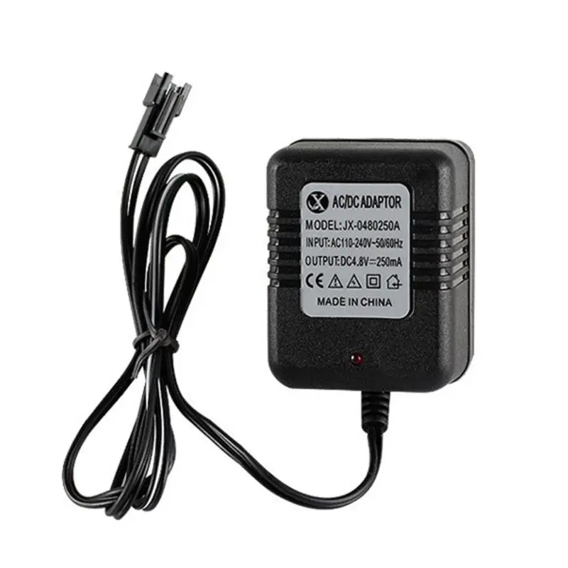 1 шт. зарядный кабель Ni-Cd Ni-MH батареи пакет SM Plug зарядное устройство адаптер 4,8 в 250 мА Выход игрушка дистанционного управления