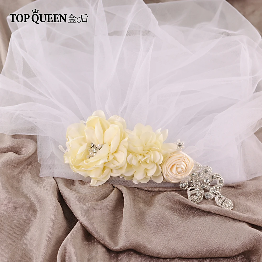 TOPQUEEN VS260 Свадебная Фата с расческой Свадебные невесты платье фатиновой юбкой