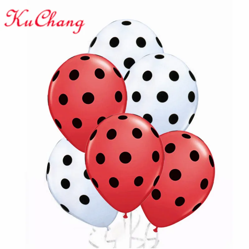 mix 3 30 шт. шары Божья коровка черные красные воздушные шары globos Божья коровка вечерние воздушные шары на день рождения свадебные волны Точка Baby Shower Декор - Цвет: mix 3
