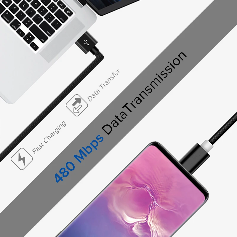 Кабель Micro USB EECPT для Samsung S7 S6 Xiaomi Redmi Note 5 кабель быстрой зарядки и передачи данных