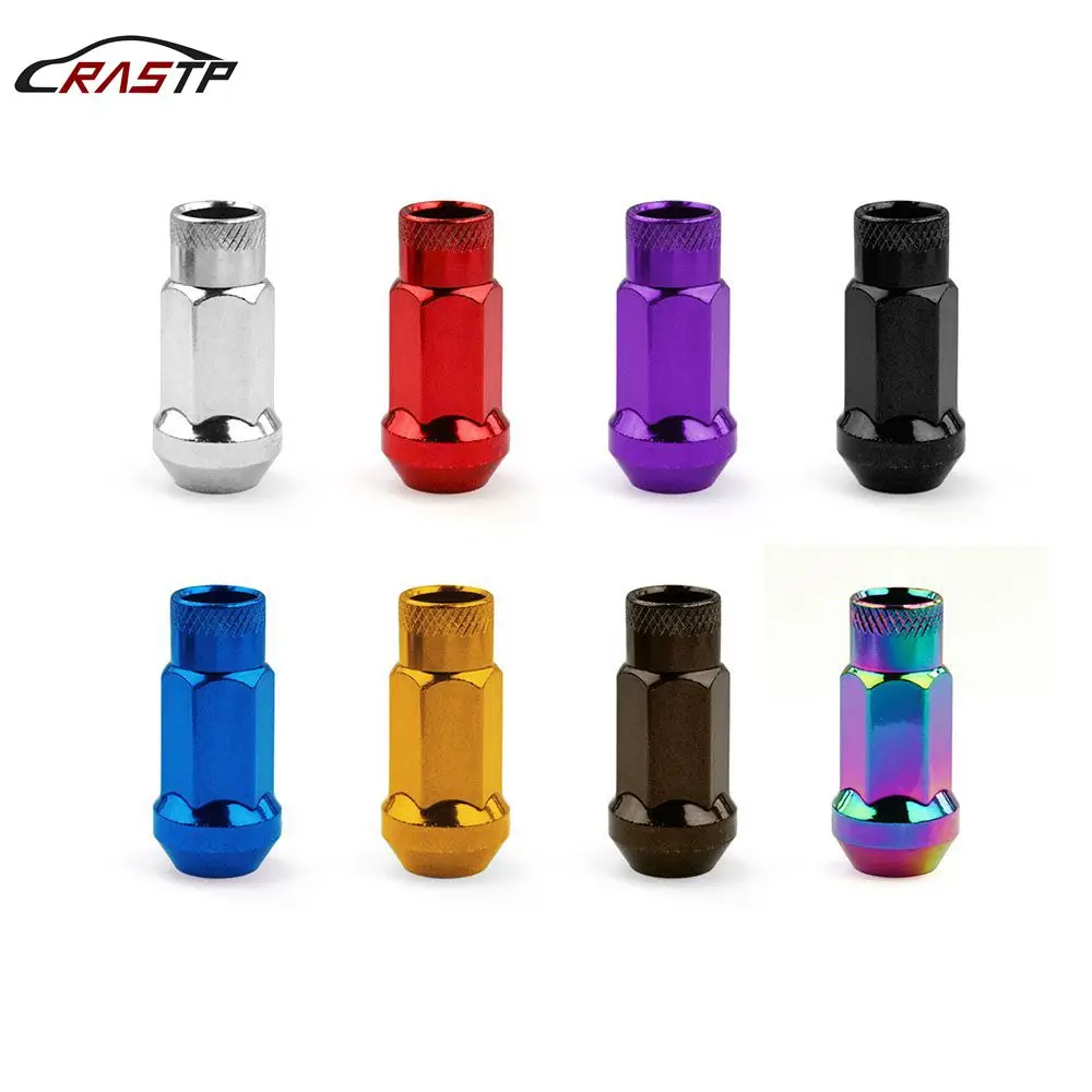 RASTP 20Pcs SR48 Авто Сталь ЖЕЛУДЬ Rim удлиненный открытый конец колеса гоночный гайки с